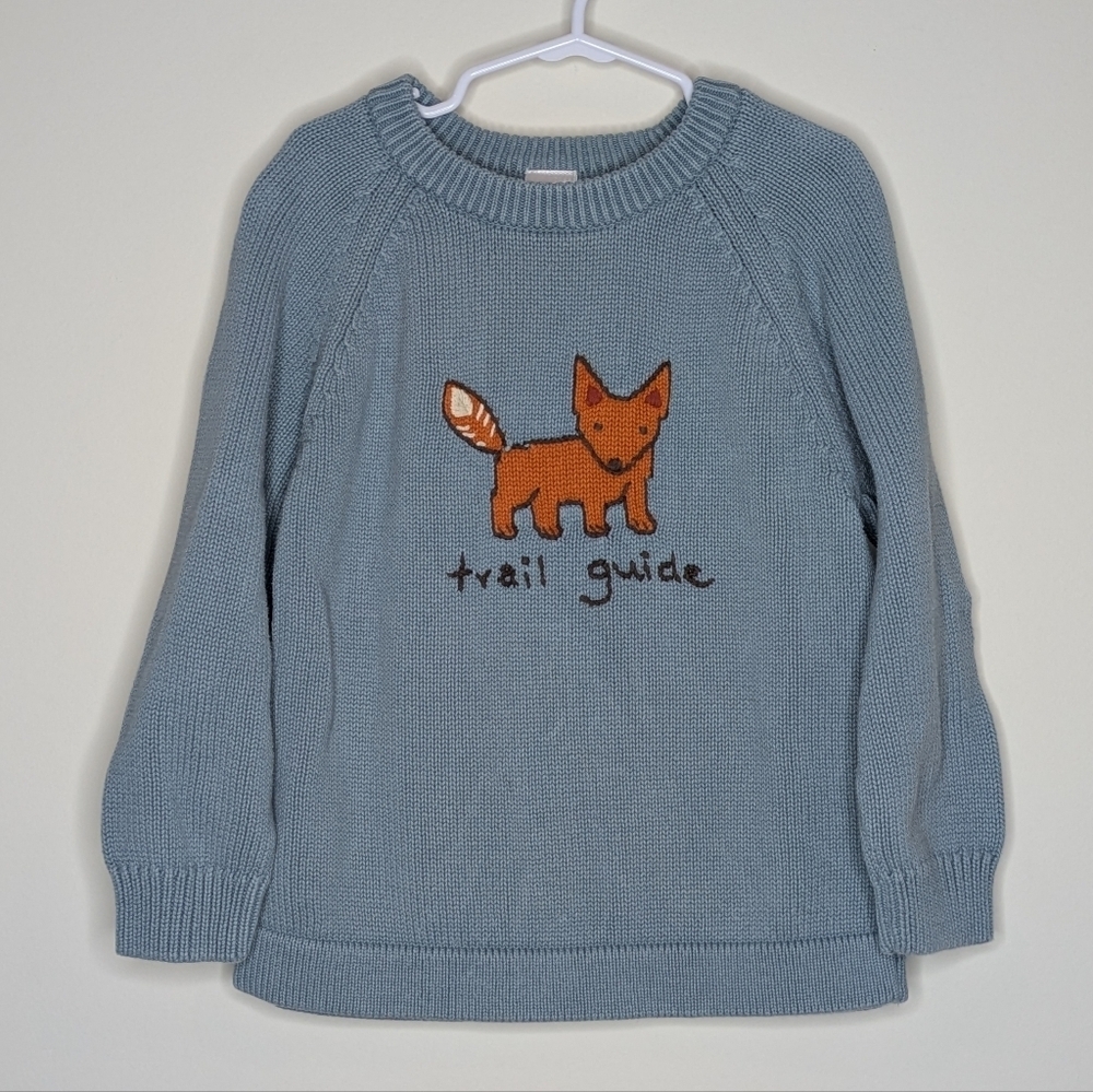 Gymboree Trail Guide Fox Knit Sweater 4T